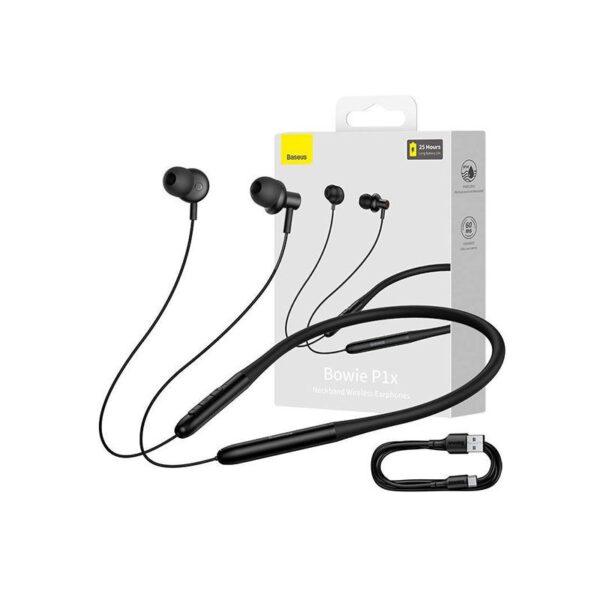 BASEUS Bowie P1x Wireless Neckband Earbuds-25Hrs Playtime